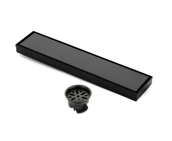 PR-157 Tiles Insert Shower Channel Drain Stainless Steel Bathroom Linear Wet Room Commercial Heavy-Duty Grate Tray Water Drainage Spa Hotel Industrial Anti-Slip Rustproof Easy Clean Professional Grade Tile Compatible Flush Robust